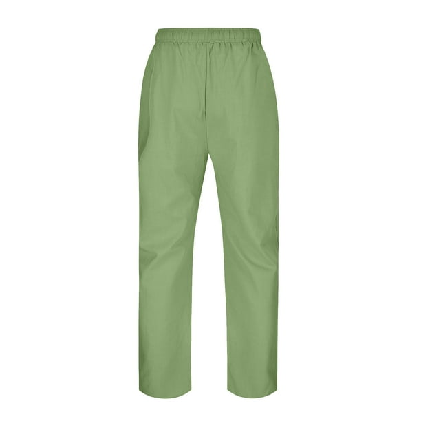 PMUYBHF Male Mens Sweatpants Xl Tall Mens Fashion Casual Solid Color Try Breathable Cotton and Linen Pocket Elastic Waist Large Size Pants Trousers Black Sweatpants Men Fleece Walmart