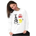 thumbnail image 4 of I Love Pacman 80's Sweatshirt for Men or Women Brisco Brands M, 4 of 6
