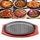 thumbnail image 3 of de hierro o de 8 "/ 10" / 12 " para restaurante na Accesorio de sartén para asar 10 pulgadas Soledad Plato de carne de hierro fundido, 3 of 10