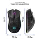 thumbnail image 1 of BM600 2.4GHz Recargable 1600DPI Ratón inalámbrico Gamer ajustable (Negro) Ehuebsd Para estrenar, 1 of 9