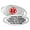 Red Heart Filigree | Laser Engraving, variant on MedicEngraved Stainless Steel Custom Medical Alert Bracelet - 5mm Heart Link