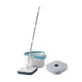 thumbnail image 3 of Lipstore Mop and Bucket Set Flat Head Dust Mops Stainless Degree Rotating Microfiber Mops with 4 Mop Pads, 3 of 8