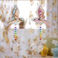thumbnail image 1 of 2 Pieces Adults Kids Portable Rhinestone Painting Crossstitch Children Keyring Keychain Key Holder Handmade Accessories RHY003, 1 of 9
