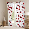 thumbnail image 3 of Manfei Ladybird Ladybug Curtains Pack of 2 (42x84 Each),Kawaii Animal Curtains Blackout,Black Red Bedroom Curtains,Lightweight Cute Bedroom Decoration, 3 of 6