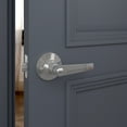 thumbnail image 3 of Villar Home Designs Door Lever Lara Chrome Privacy 4 Pack, 3 of 6