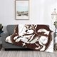 thumbnail image 2 of Fotbe Vintage Husky Dog Manta de Franela con Estampado, Manta Ultrasuave para Cama, Sofá, Auto, Hipoalergénica y Antibolitas-60"x50", 2 of 6