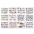 thumbnail image 1 of Nail Art Watermark Sticker Set 12 Sheets, A Set Of Butterfly, Fruit Lace, Colorful Flower Nail Stickers, 1 of 3