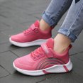 thumbnail image 2 of yboeqw Girls Mid Large Size Mesh Breathable Running Shoes Childrens Lightweight School Sports Sneakers Size 4, 2 of 6