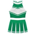 thumbnail image 3 of YiZYiF Womens 2Pcs Cheerleading Costume Sleeveless Tops with Pleated Mini Skirt Outfit Set, 3 of 7