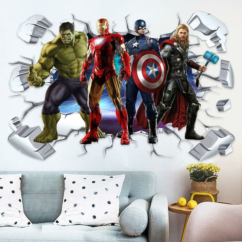 The Avengers Mural Wallpaper Wall Art Home Decoration Background