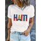 thumbnail image 1 of Creative English Flag Pattern Printed Women'S Fashion Trendy Round Neck Short Sleeve, Simple Casual Sports T-Shirt, Comfortable Summer Top for Women During Holidays., 1 of 6