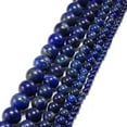 thumbnail image 2 of K-KED Natural Blue Lapis Lazuli Round Loose Beads 15" 4,6,8,10,12mm Delicate Jewelry Making-6 mm, 2 of 6