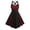 D187 Red, variant on Likimi Hallowmas Dress For Women Dress Up Skull Print Stage Show Halloween Costumes For Performance Elegant Cosplay Dresses Size L