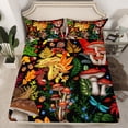 thumbnail image 2 of Homewish Botanical Mushroom 4pcs Bed Sheets for Teenagers,Tree Leaves King Sheets,Exotic Style Super Cozy Sheet Set,Breathable Home Decor, 2 of 7
