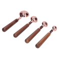 thumbnail image 2 of Lot de 4 tasses à mesurer en or rose avec échelle et cuillère à mesurer en acier inoxydable pour la cuisine et la maison. Petite taille., 2 of 4