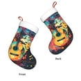 thumbnail image 3 of Salouo World Map Guitar Illustration Print Christmas Stockings,Large Xmas Stocking Set of 1 Holiday and Farmhouse Stocking for Christmas Holiday Party Decoration(17.7*11 Inch), 3 of 7