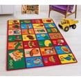 thumbnail image 1 of Teaching ABC Food/Fruits Kids Educational Play mat for School/Classroom / Kids Room/Daycare/ Nursery Non-Slip Gel Back Rug Carpet, 1 of 6