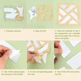 thumbnail image 4 of Pegatinas de pared de espejo 3D, 4 piezas de acrílico cuadrado geométrico patrón DIY arte calcomanías, espejo autoadhesivo plástico hoja de pared azulejos decoración del hogar para sala de estar dormi, 4 of 5