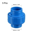 thumbnail image 2 of Conector rápido de unión de tubo de 25 mm x 25 mm, 5 piezas, socket de solvente azul, 2 of 3