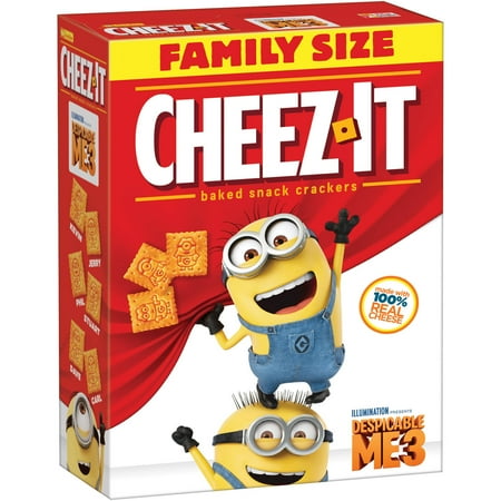 Cheez-It Baked Snack Crackers Despicable Me 3 Family Size 21 oz Cheez-It Baked Snack Crackers Despicable Me 3 Family Size 21 oz