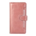 thumbnail image 3 of Compatible with iPhone 16 Wallet Case with Credit Card Holder, Flip Folio Book PU Leather Vintage Phone Case Shockproof Multifunctional Cover Women Men for iPhone 16, Rosegold, 3 of 6