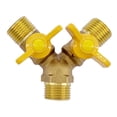 thumbnail image 3 of Conector de Manguera de GLP de 2 Canales de Gas Natural Divisor Adaptador de Tubería de Gas y Conector de Latón, 3 of 7