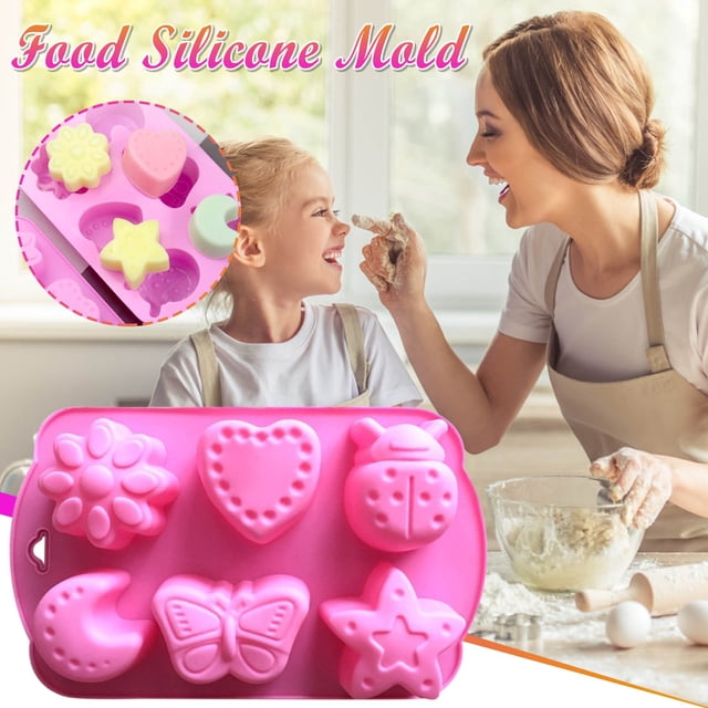 Fiudx Molded Media Bola, Silicona Moldeada de Grado Alimenticio para Pasteles, Chocolate Moldeado Apto para Hornet, Mini Postres, Regalo para Panaderos, Herramienta para Manualidades, Resistente a Al