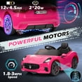 thumbnail image 4 of UBesGoo 12V Licensed Maserati Kids Ride-On Car w/ Remote Control, 3 Speeds, LED Headlights - Pink, 4 of 8