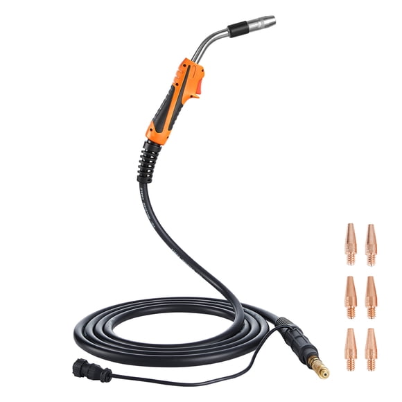 KFFKFF 250A MIG Welding Gun with 15FT Cable, Replacement for Lincoln Magnum Pro 250L - with 7PCS Mig Welding Contact Tips