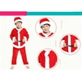 thumbnail image 4 of YunPes Kids Boys Girls Christmas Pants Set with Hat Velvet Fleece Pullover Shirts Elastic Waist Winter Warm Pants Set, 4 of 5