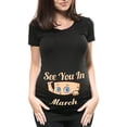 thumbnail image 2 of Camiseta divertida para mujer embarazada, anuncio de maternidad, ropa nueva para mamá, enero-diciembre, 2 of 4