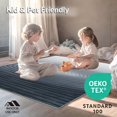 thumbnail image 4 of ODIKA 5'x7' Machine Washable Non-Slip Area Rug, Elegant Feline Haven Grey Waterproof Pet Protection High Traffic Rug, Gray, 103602, 4 of 7