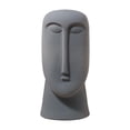 thumbnail image 2 of de cabeza, s de cara para pntas de interior y exterior, s dín única de cara de cerámica Gris medio Macarena maceta de cabeza, 2 of 8