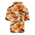 thumbnail image 6 of UDAUDU Mens Camo Shirts with Hood Breathable Lightweight Short Sleeve Hooded Athletic Workout 2026 Fall Trendy Tops Orange S, 6 of 8