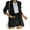19-Black, variant on SELONE Blazer Jackets for Women Two Piece Outfits Fashion Winter Solid Long Sleeve Slimming Suit Casual Blouse Tops 21-Black L
