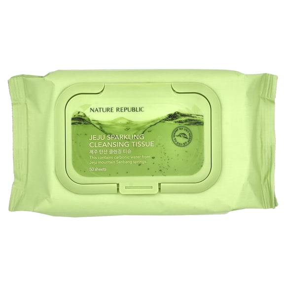 Pañuelo limpiador Nature Republic Jeju Sparkling, 50 hojas
