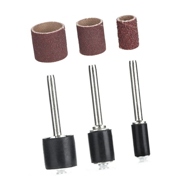 102 UDS BANDA DE LIJADO TAMBOR DE KIT DE HERRENTAS DE PULIDO DE ANILLO DE LIJADO ABRASIVO GIRATORIO PARA CERMICA PIEDRA VIDRIO GRABADO EN MADERA PULIDO