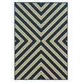 thumbnail image 2 of Sphinx Riviera Indoor/Outdoor Area Rug 4589A Outdoor Blue Lines Chevron 7' 10" x 7' 10" Round, 2 of 3