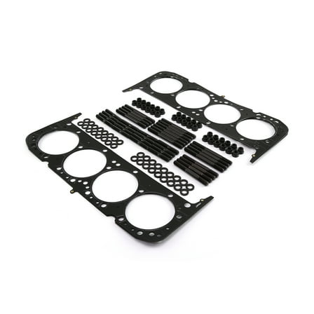 Speedmaster PCE100.1001 Compatible with Chevy SBC 350 Multi Layer Steel Head Gasket and 12pt. Stud Kit 4.185 Bore