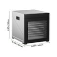 thumbnail image 6 of VEVOR Food Dehydrator Machine, 10 Stainless Steel Trays, 1000W Electric Food Dryer with Adjustable Temperature & 24-Hour Timer, Freeze Dryer for Jerky, Meat, Fruit, Vegetables, Herbs, Dog Treats, 6 of 9
