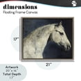 thumbnail image 4 of Stupell Industries Contemporary Equine On The Blue Night Brown Floating Frame Canvas Art, 21 x 17, by Svetlana Aleynikova, 4 of 8