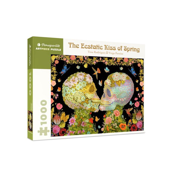 Pomegranate 1000-Piece Jigsaw Puzzle for Adults, Ecstatic Kiss of Spring by Tino Rodriguez and Virgo Paraiso, Matte Finish, Snug Fit