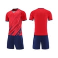 thumbnail image 2 of Karoyedx Toddler Girls Summer Clothes Boys Athletic Short Sleeve T Shirts Kids Sports Performance Tees Tops and Short Sets C Size,5-6 Years, 2 of 3