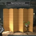 thumbnail image 2 of Red Lantern 7 ft. Tall Diamond Weave Room Divider - Light Beige - 6 Panel, 2 of 6