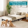 thumbnail image 3 of Arhomefurni 4 Inch Twin XL Bed Frame, Heavy Duty Metal Low Profile Platform Bed, No Box Spring Needed, Noise Free, Easy Assembly, Black, 3 of 8