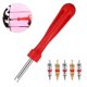 thumbnail image 1 of VORCOOL Tyre Core Remover Removal Tool Key & 5 Cores for Car Bike Motorbike Car Truck Motorcycle Replacement Tire Tyre Stem Core Part, 1 of 1