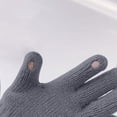 thumbnail image 4 of ZACPNCV Toddler Gloves Kids Gloves Kids Full Finger Mittens Winter Knitted Mitten for Little Boys and Girls Supplies Gray Free Size, 4 of 5