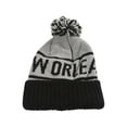 thumbnail image 1 of City Caps Bonnet 2 Tons avec Poignets - New Orleans - Gris/noir, 1 of 2
