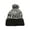 New Orleans - Grey/Black, variant on Cuffed 2-Tone Beanie w/ Pom - Texas - Navy/Grey