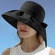 thumbnail image 4 of Sombrero de pescador para mujer, plegable, con protección solar UPF 50+, de ala ancha, para playa, pesca al aire libre, senderismo, para verano, 4 of 7
